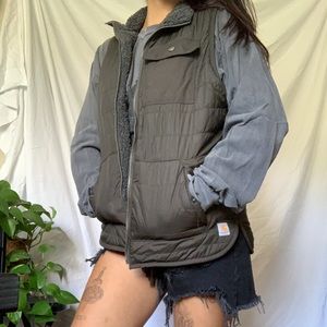 Womens Dark Olive Green Carhartt Winter Vest